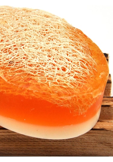 Kabak Lifli El Yapımı Doğal Ballı Pirinç Sabunu 120 G