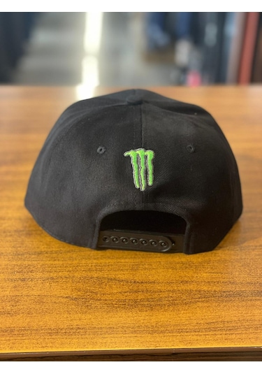 Monster Siyah Kanvas Hiphop Snapback Rapper Basket Cap Şapka