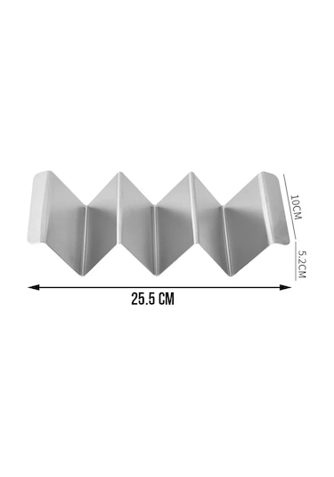 Lunext Taco Ve Hot Dog İçin Stand Daliği Tutucu 447331173 Gümüş