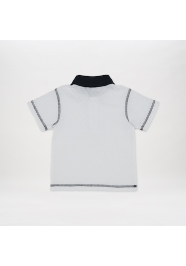 Panço Erkek Çocukkontrast T-shirt Beyaz 2411bb05014-4258 001
