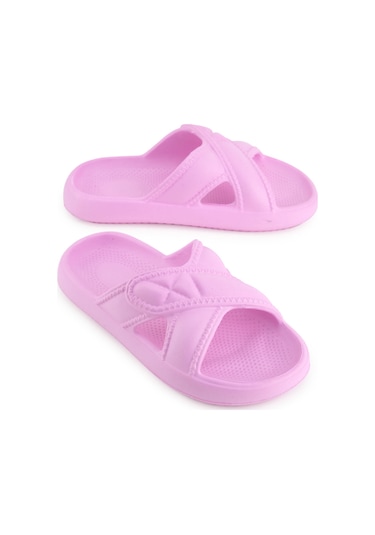 Gezer Kadın Yazlık Eva Islak Zemine Uygun Ev Bahçe Banyo Terlik Pembe
