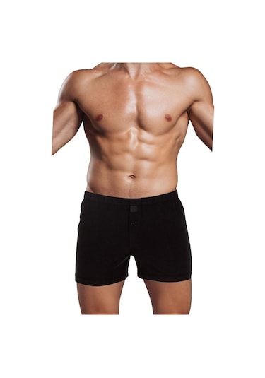 The Don Jersey Penye/Örme Erkek Boxer Siyah Renk