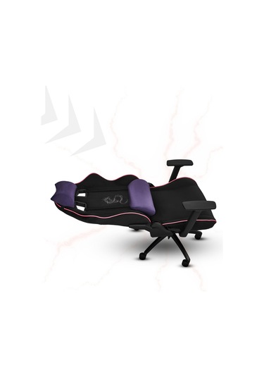 Rio Balerion Terletmez Kadife Kumaş Siyah Gaming Oyuncu Koltuğu - 2 Siyah