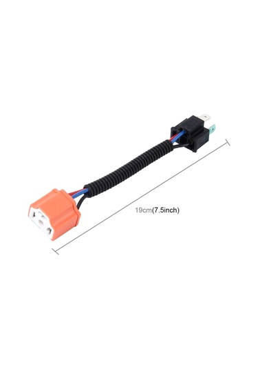 Sones 2 Adet H4 Araba Hıd Xenon Far Erkek Kadın Dönüşüm Kablosu İle Seramik Adaptör Soketi