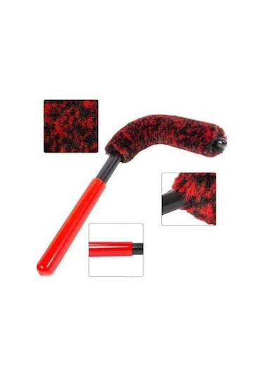 Autocher 3lü Esnek Mikrofiber Çizmeyen Jant Firçasi