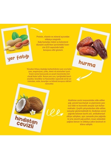 Muni Hindistan Cevizli Yer Fıstığı Barı 12 x 40 G