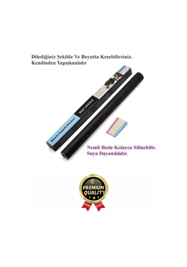 Özel Üretim Öğrenci Yazılabilir Silinebilir Yapışkanlı Büyük Boy Tahta Sticker Blackboard Rulo Pano Çok Renkli