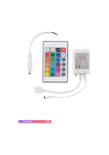 ACK IR RGB Kumandası 12V 96W