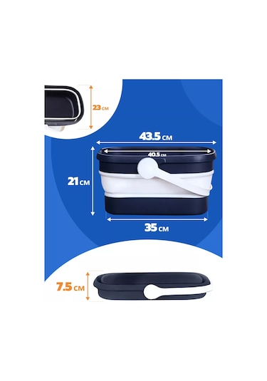 Qupi 12 Litrelik Katlanabilir Paspas Kovası 151659265