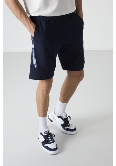 Tommy Life Amos İndigo Baskılı Erkek Şort - 81246 İndigo