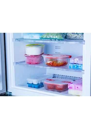 Pyrex Mikrodalga Dikdörtgen Saklama Kabı 2.5 L Çok Renkli