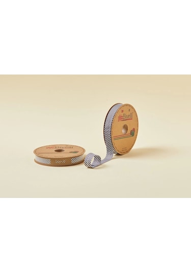 Biye Çizgili Katlı C11 Siyah 2 Cm 25 Metre %65 Koton %35 Polyester