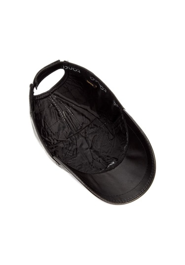 Tamer Tanca Erkek Hakiki Deri Siyah Şapka 524 Beyzbl Nak Sapka Sk20-21 Syh Dr Nks Siyah