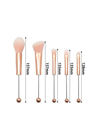 Suntek 5 Adet Boncuklu Göz Farı Allık Kozmetik Fırçalar