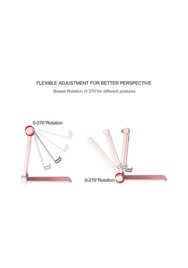 Wisdomselect Açısal Yüksekliği Ayarlanabilir Gümüş Altın Renkli Telefon Ve Tablet Standı Kırmızı Yok Havalandırma I0p5w5