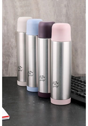 Ckr-2001 0.5lt Çelik Termos Kahverengi