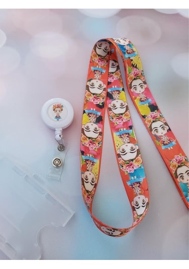 Frida Kart Askısı Ve Frida Yoyo Yaka Kartlığı Yatay Dikey Kart Koruyucu