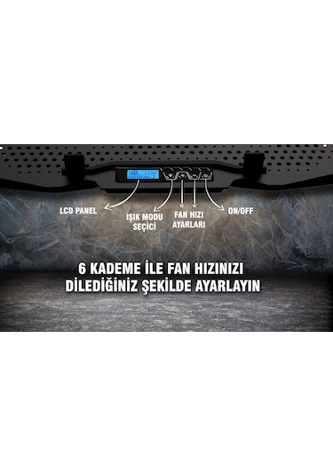 Inca INC-607 GMS Arrax II Çift Fanlı 10" - 17" Gaming Notebook Soğutucu