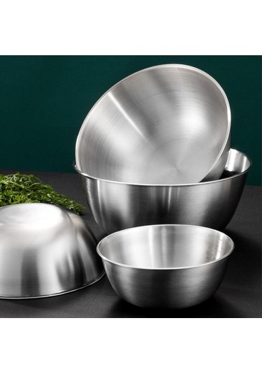 Bosphorusboutique02 Suntek Paslanmaz Çelik 20cm Karıştırma Kabı - Gıda Kullanımı İçin Gümüş Diğer