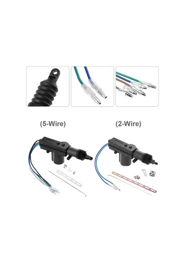 Geeksen Evrensel Araba Güç Kapı Kilidi Aktüatörleri 12 Volt Motor