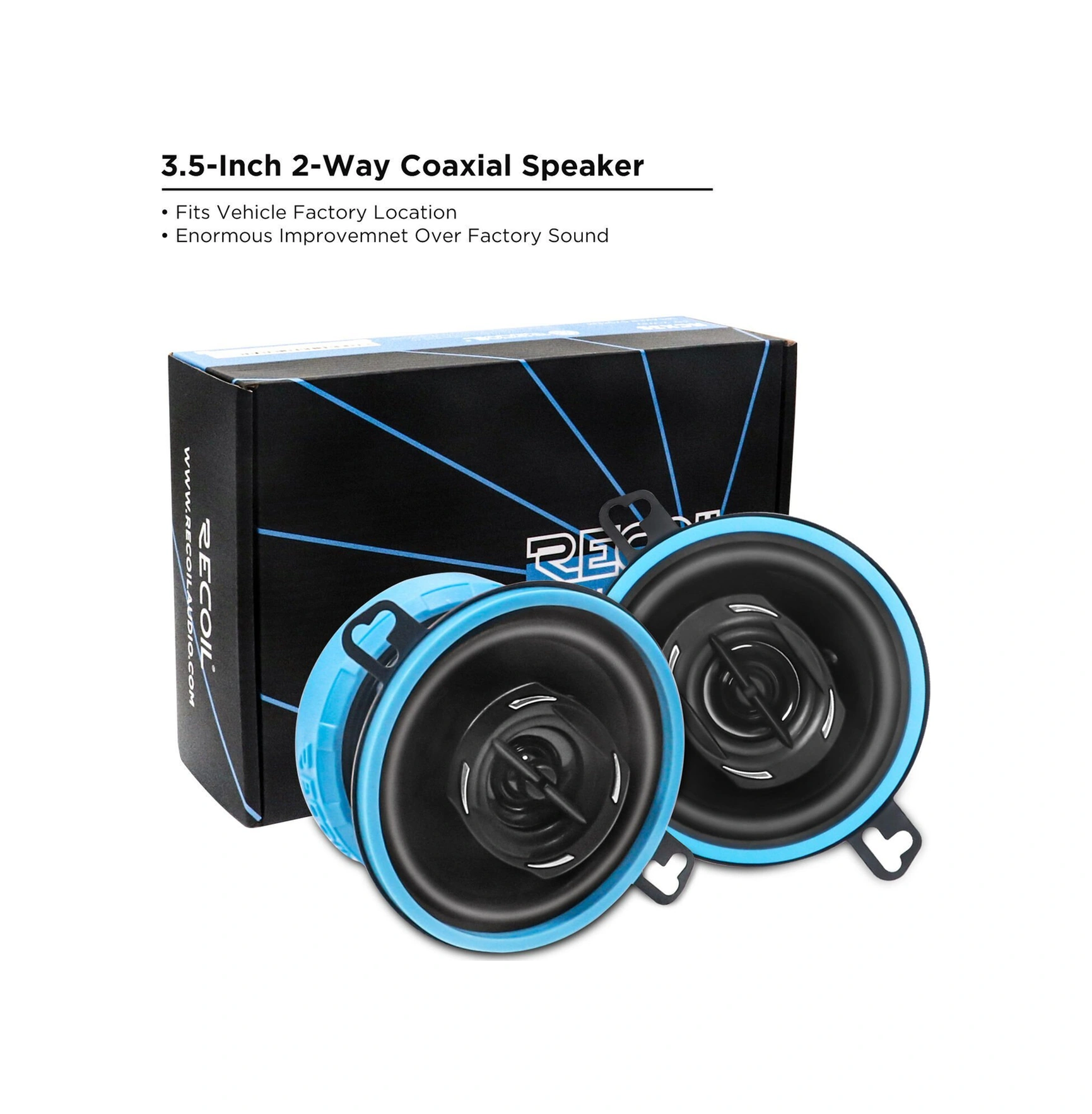 Recoil Rcx35 10 Cm Koaksiyel Hoparlör 80 Watt