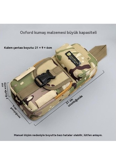 Çocuk Çok Katmanlı Kamuflaj Fermuarlı Kalem Çantası Jmfr9v Sarı