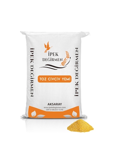 İpek Değirmen Yağlı Toz Civciv Yemi Bıldırcın Tavuk Ördek 3  Kg