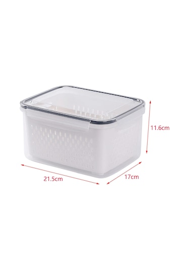 Suntek Magideal Buzdolabı Süzgeçli Saklama Kabı Beyaz