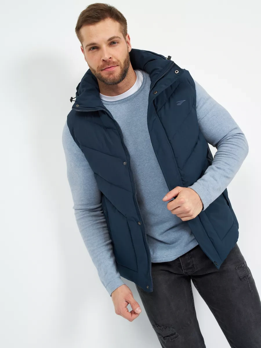 Noia Sonbahar İçin Kapüşonlu Isıtmalı Yelek 206413844 Mavi