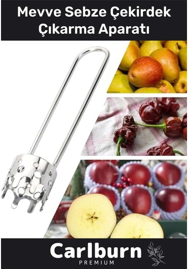 Özel Tasarım Paslanmaz Çelik Sağlam Dayanıklı Biber Domates Meyve Sebze Çekirdek Çıkarma Aparatı