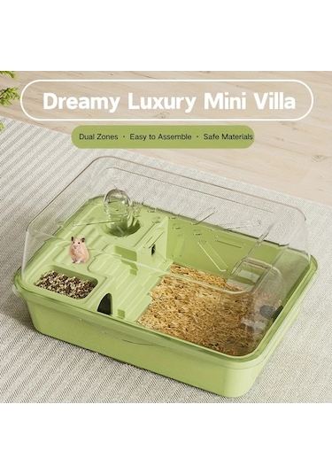 Willowhaven 5 Adet Büyük Hamster Kafesi Seti Sarı Koşu Tekerlekli Geniş Yaşam Alanı Kolay Kurulum