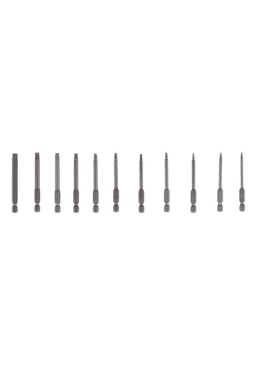 Leasetake 11 Adet 75mm Manyetik S2 Çelik Tornavida Uçları Altıgen Torx Başlı T6/t7/t8/t9/t10/t15/t20/t25/t27/t30/t40