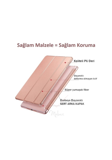 Huawei Mate Pad T10 / T10s Kılıf Pu Deri Smart Standlı Case Kılıf