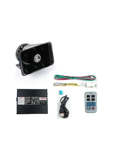 Profesyonel Uzaktan Kumandalı Polis Siren 200w -konuşmalı Mini Siren