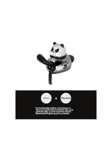 Çizgi Film Araba Havalandırma Deliği Aromaterapi Süsü Panda