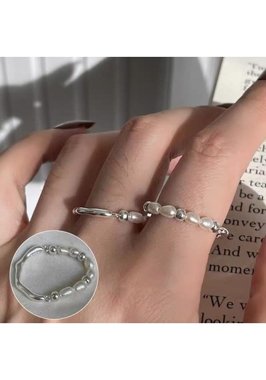 Kadınlar İçin Özel Olarak Tasarlanmış Benzersiz Düz Bantlı Yüzük No.92 Çok Renkli