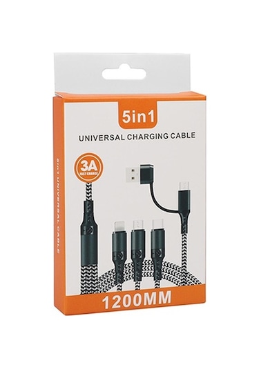 Ally Pd Apple iPhone Uyumlu Li̇Ghtni̇Ng, Type-C, Mi̇Kro Hızlı All In 1 Şarj K