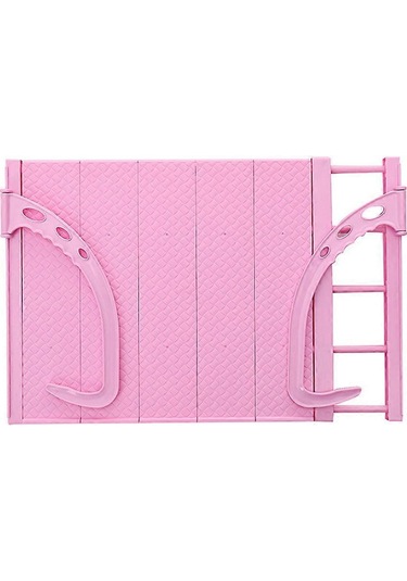 Ganzhoushop Kurutma Rafı Katlanabilir Kurutma Rafı Ev Kullanıcıları Giysileri Kurutma Plastik 38x35x3cm 1setpembe Çok Renkli
