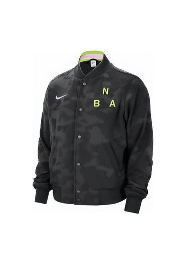 Team 31 Courtside Nba Lightweight Full-snap Fastener Erkek Ceket Siyah