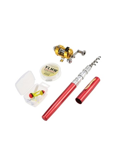 "taşınabilir 4'lü Mini Olta Seti - Alüminyum Şamandıralı, Kırmızı" Taşınabilir 4'lü Mini Olta Seti - Alüminyum Şamandıralı, Kırmızı Kırmızı Kırmızı