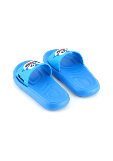 Gezer Yazlık Erkek Çocuk Eva Banyo Havuz Plaj Terlik Saks Mavi