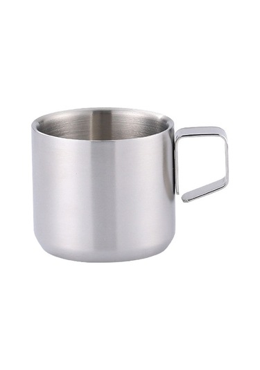 Cbtx 200 Ml 304 Paslanmaz Çelik Çift Katmanlı Yalıtımlı Kupa Çocuk Damla Geçirmez Su Bardağı Kahve Kupa Gümüş