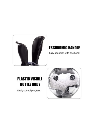 Jialan Tuz Ve Karabiber Değirmeni Mini Manuel Baharat Öğütücü Siyah - Şeffaf