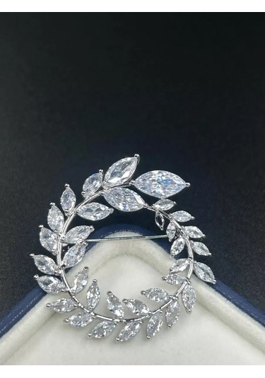 Scarlet Msk Broş Çiçek 211967899 Gri