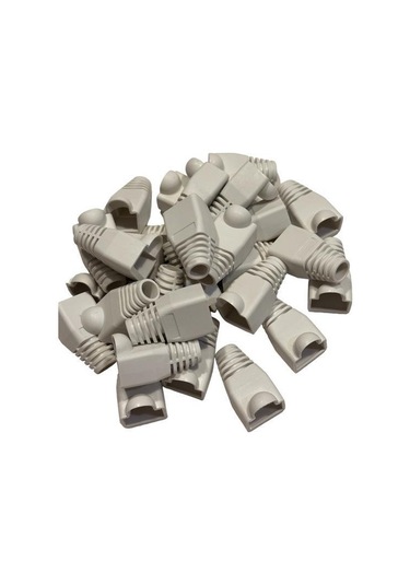 Beyaz Cat5 Kılıf Beyaz Cat6 Kılıf Rj45 Koruma Kılıfı Beyaz 100 Adet