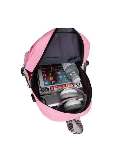 Createtech Zaman Yeşil Usb Spor Seyahat Çantası Hırsızlığa Korumalı Sırt Çantası Yeşil