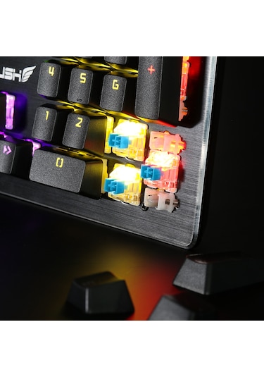 Rush Kicker RK902 Mavi Switch Rainbow Mekanik Gaming Oyuncu Klavye