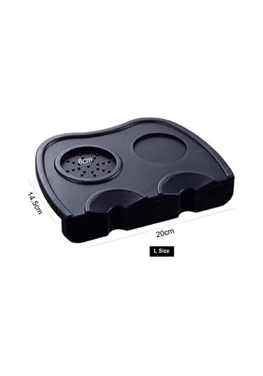 İ Cafilas Cm Espresso Kahve Sabotaj Mat Gıda Sınıfı Pp Silikon Kayma Önleyici Fonksiyon Siyah Col Çeşitli Boyut L-20 X 14.5cm