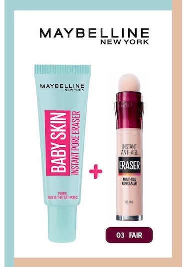 Maybelline New York Baby Skin Makyaj Bazı + Instant Eras 03