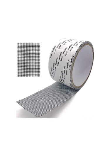 Gajeena Siyah Cam Fiber Pencere Perde Tamir Bandı - 5x200 Cm, Yüksek Tutuculuk, Tükenmez, Kolay Kullanım, Tüm Perde Türlerine Uygulanır